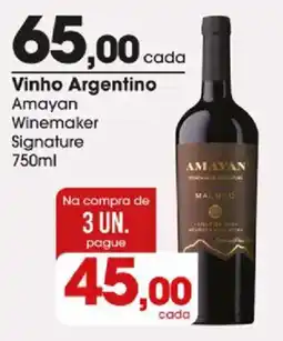 Zaffari Vinho Argentino Amayan Winemaker Signature oferta