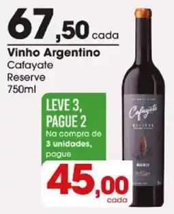 Zaffari Vinho Argentino Cafayate Reserve oferta