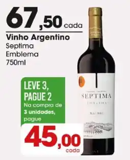 Zaffari Vinho Argentino Septima Emblema oferta