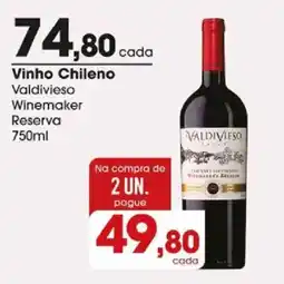 Zaffari Vinho chileno valdivieso winemaker reserva oferta