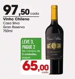 Zaffari Vinho chileno casa silva gran reserva oferta