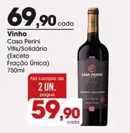 Zaffari Vinho Casa Perini Vitis/Solidário oferta