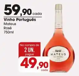 Zaffari Vinho Português Mateus Rosé oferta
