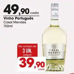 Zaffari Vinho Português Casal Mendes oferta