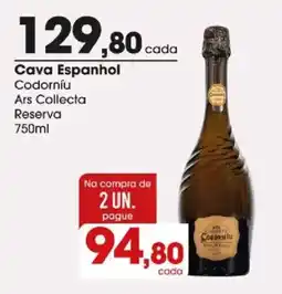 Zaffari Cava Espanhol Codorniu Ars Collecta Reserva oferta