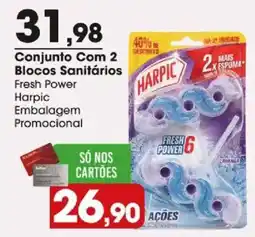 Zaffari Conjunto com 2 blocos sanitários fresh power harpic oferta