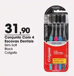 Zaffari Escovas Dentais Slim Soft Black oferta