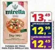 Roldão Mirella - farinha de trigo para pizza oferta