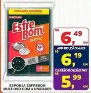 Roldão Bettanin - esponja esfrebom multiuso com 4 unidades oferta