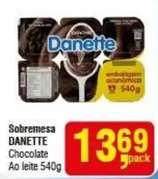 Higa Atacado Sobremesa danette chocolate ao leite oferta