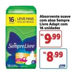 Mercado Extra Absorvente suave com abas Sempre Livre Adapt oferta