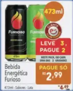 Supermercados Condor Bebida Energética Furioso oferta