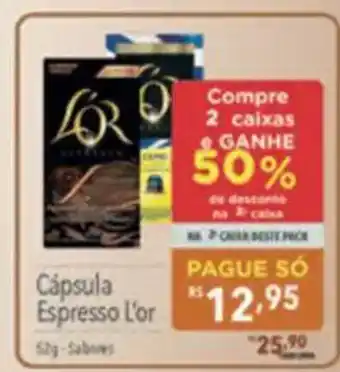 Supermercados Condor Cápsula Espresso L'or oferta