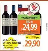 Atacadão Tarapacá cosecha - vinho chileno oferta