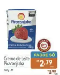 Supermercados Condor Creme de Leite Piracanjuba oferta