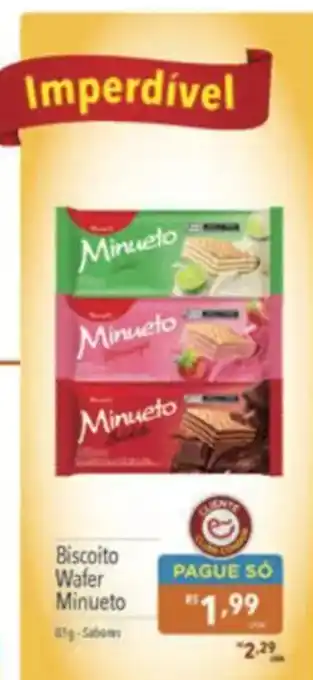 Supermercados Condor Biscoito Wafer Minueto oferta