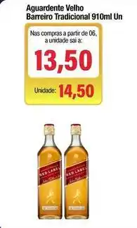 Spani Atacadista Villa velha - aguardente barreiro tradicional 910ml oferta