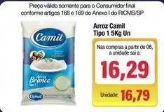 Spani Atacadista Camil - arroz tipo 5kg un oferta