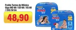 Spani Atacadista Turma da mônica - fralda turma da mônica giga md 80/ gd 68/ xg 60/ xxg 50 un oferta