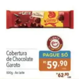 Supermercados Condor Cobertura de Chocolate Garoto oferta
