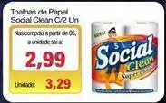 Spani Atacadista Social clean - toalhas de papel oferta