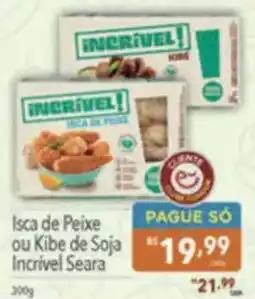 Supermercados Condor Isca de Peixe ou Kibe de Soja Incrível Seara oferta