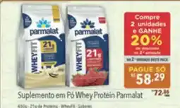 Supermercados Condor Suplemento em Pó Whey Protein Parmalat oferta
