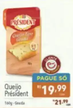Supermercados Condor Queijo President oferta