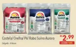 Supermercados Condor Costela/ Orelha/ Pé/ Rabo Suíno Aurora oferta