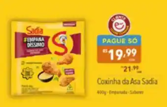 Supermercados Condor Coxinha da Asa Sadia oferta