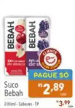Supermercados Condor Suco Bebah oferta