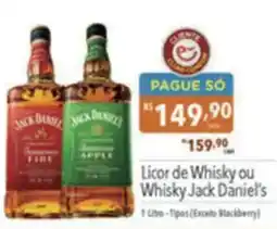 Supermercados Condor Licor de Whisky ou Whisky Jack Daniel's oferta