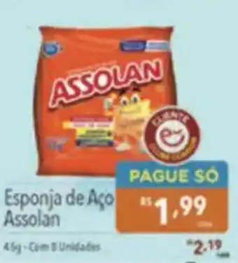 Supermercados Condor Esponja de Aço Assolan oferta