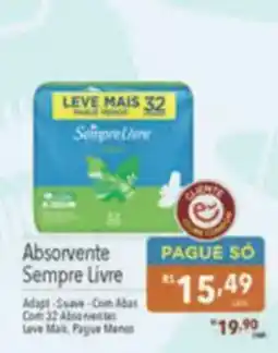 Supermercados Condor Absorvente sempre livre oferta