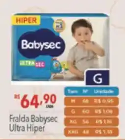 Supermercados Condor Fralda babysec ultra hiper oferta