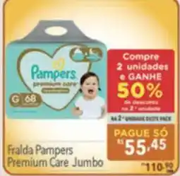 Supermercados Condor Fralda Pampers Premium Care Jumbo oferta