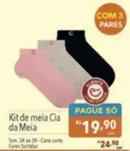 Supermercados Condor Kit de meia Cia da Meia oferta