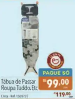 Supermercados Condor Tábua de Passar Roupa Tuddo.Etc oferta
