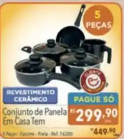 Supermercados Condor Conjunto de Panela Em Casa Tem oferta