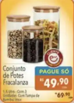 Supermercados Condor Conjunto de Potes Fracalanza oferta
