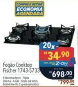 Supermercados Condor Fogão Cooktop Fischer 1743-5733 oferta