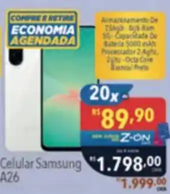 Supermercados Condor Celular Samsung A26 oferta