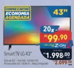 Supermercados Condor Smart TV LG 43" oferta