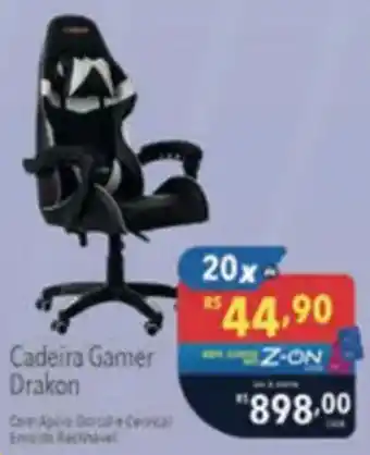 Supermercados Condor Cadeira Gamer Drakon oferta