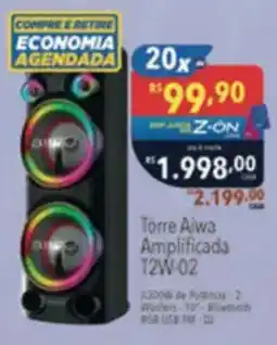 Supermercados Condor Torre Aiwa Amplificada T2W-02 oferta