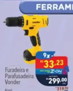 Supermercados Condor Furadeira e Parafusadeira Vonder oferta