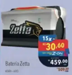 Supermercados Condor Bateria Zetta oferta