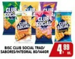 Higa's Supermercado Bisc club social trad/ sabores/integral oferta