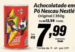 Stok Center Achocolatado em Pó Nescau Nestlé Original oferta