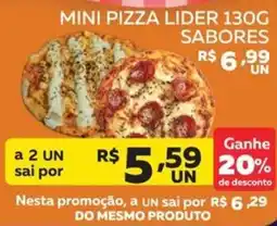 Lider Atacadista mini pizza lider sabores oferta